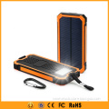 with outdoor flashlight solar power bank 12000mah